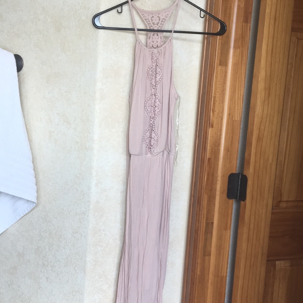Light pink maxi dress